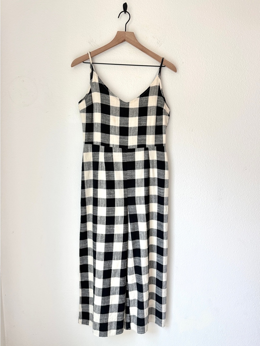 If By Sea (Anthropologie) - Gingham tie-waist jumpsuit -Sz Small- w/small Flaw - Picture 3 of 16